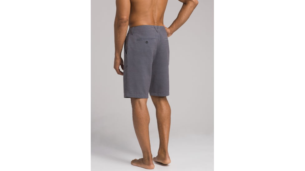 prAna Rotham Short 9 Inch Inseam, Granite, 28 Waist, M31191496 -022-28