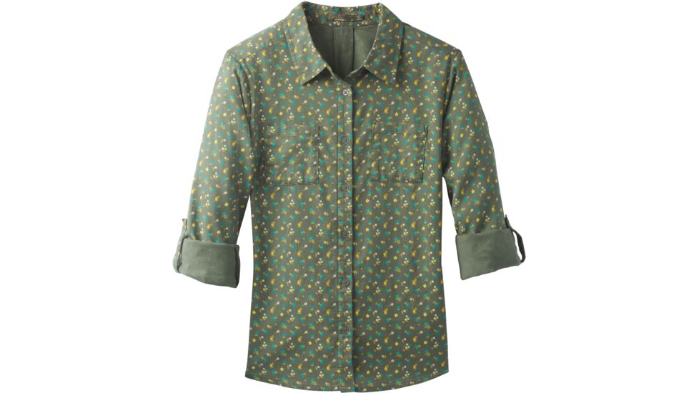 prAna Salinda Top - Women's-Olive Ditsy Floral-Small