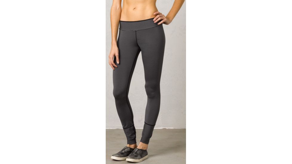 prAna Sapphire Legging - Women's-Black Stripe-Regular Inseam-Large