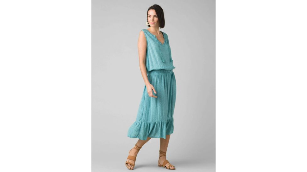 prAna Sentinel Maxi Dress - Womens, Azurite, Medium, W31202123-AZUT-M