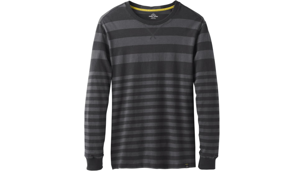 prAna Setu Crew Sweatshirt - Men's-Gravel Stripe-Small