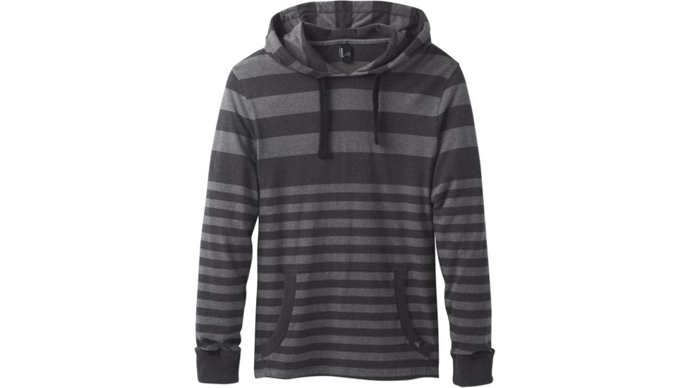 prAna Setu Hoodie - Men's -Coal Stripe-Small