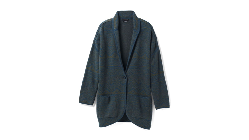 prAna Sevie Cardigan - Women's, Extra Small, Dark Sky Intarsia, 1967181-400-XS