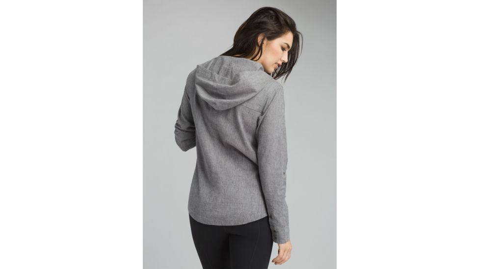 prAna Shelton Top - Womens, Gravel, Small, W23180503-GRA-S