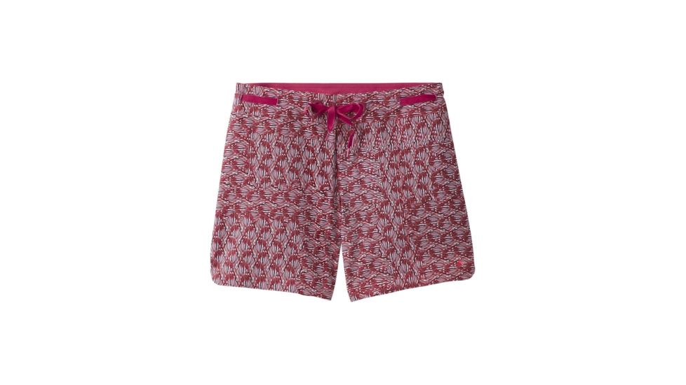 prAna Silvana Boardshort Womens, Pomegranate Seashells, Large, W3SILV115-POSE-L