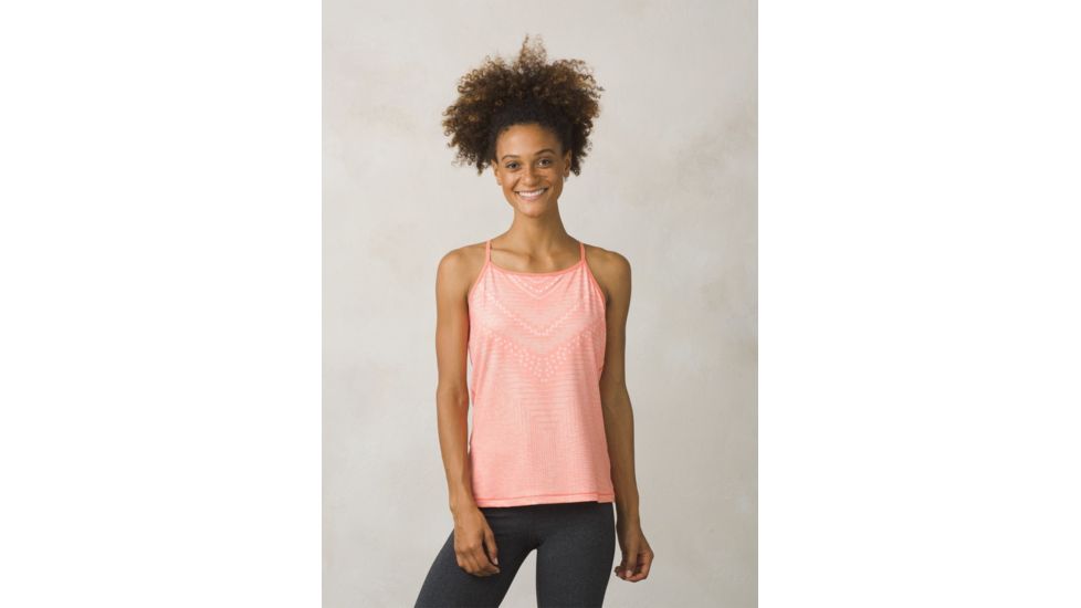 prAna Small Miracle Cami Shirt - Women's, Peach Synergy, Large, W11180337-PCSY-L