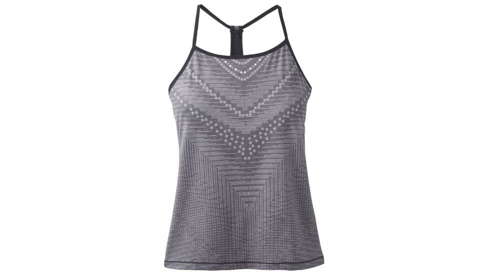 prAna Small Miracle Cami Womens, Charcoal Synergy, Large, W11180337-CCSY-L