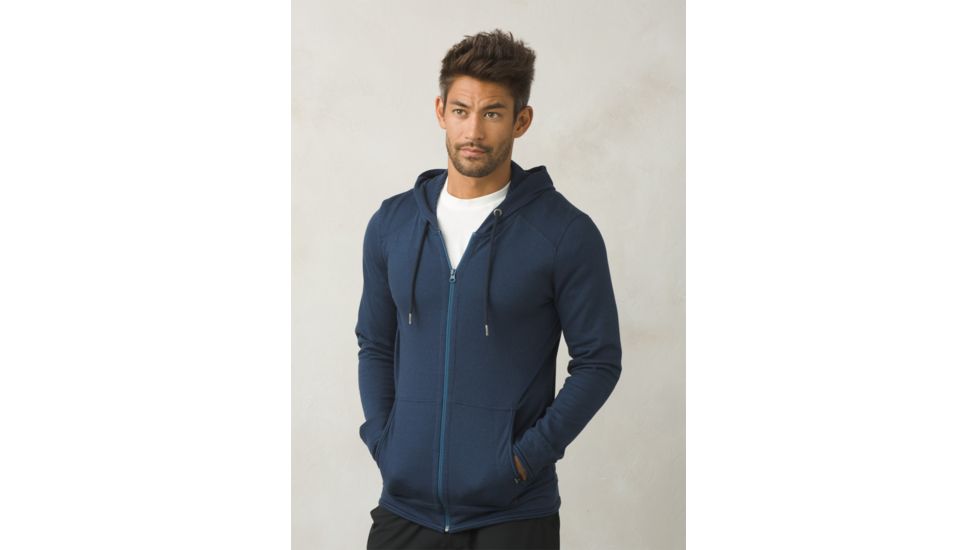 Prana Smith Full Zip Mens, Equinox Blue, Small, M21180472-EQBL-S