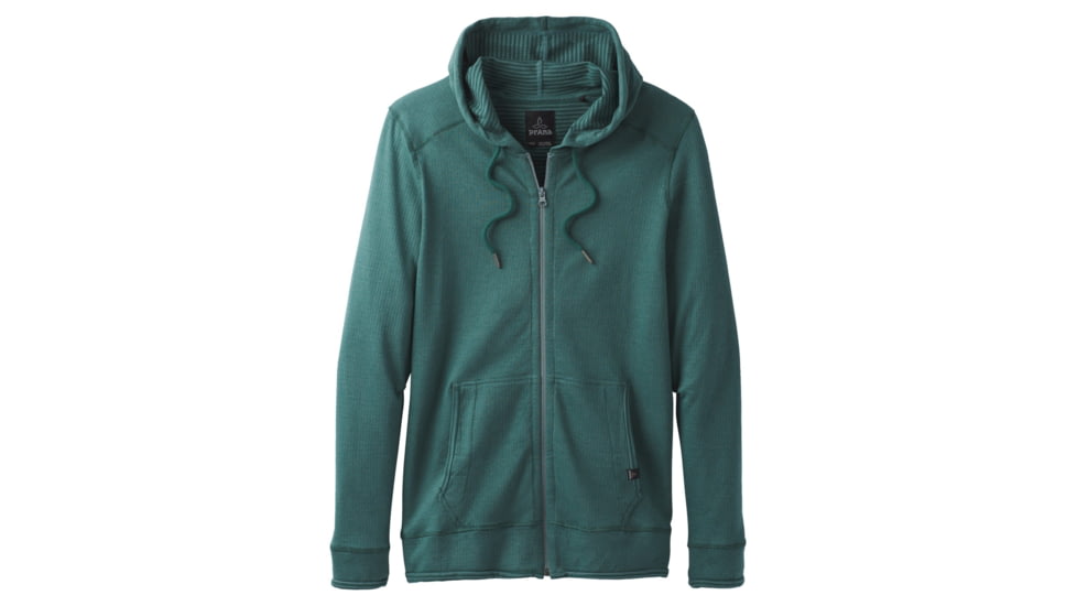 prAna Smith Full Zip Mens, Starling Green, Large, M21180472-STGR-L