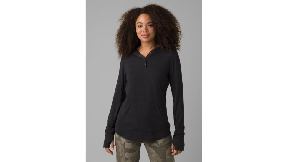 prAna Sol Protect Hoodie, Black, Large, 1962171-001-L