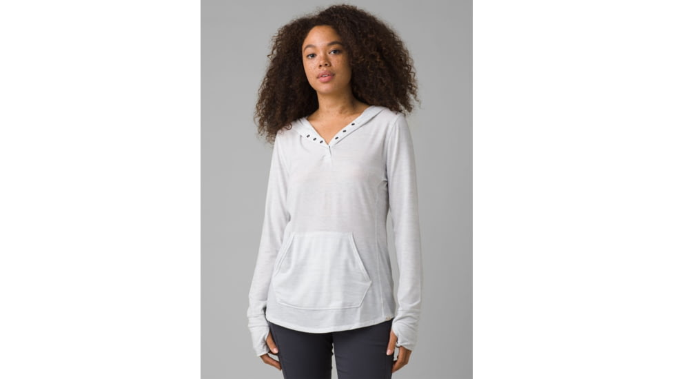 prAna Sol Protect Hoodie, Soft White, Medium, 1962171-100-M