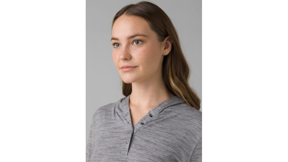 prAna Sol Protect Hoodie - Womens, Heather Grey, XS, 1962171-020-XS