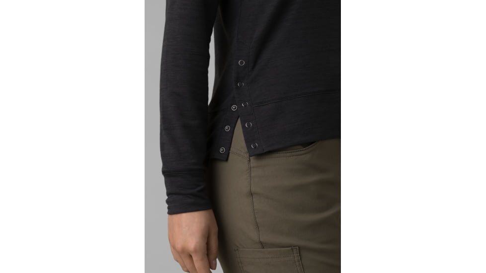 prAna Sol Protect Top - Womens, Black, L, 1962141-001-L