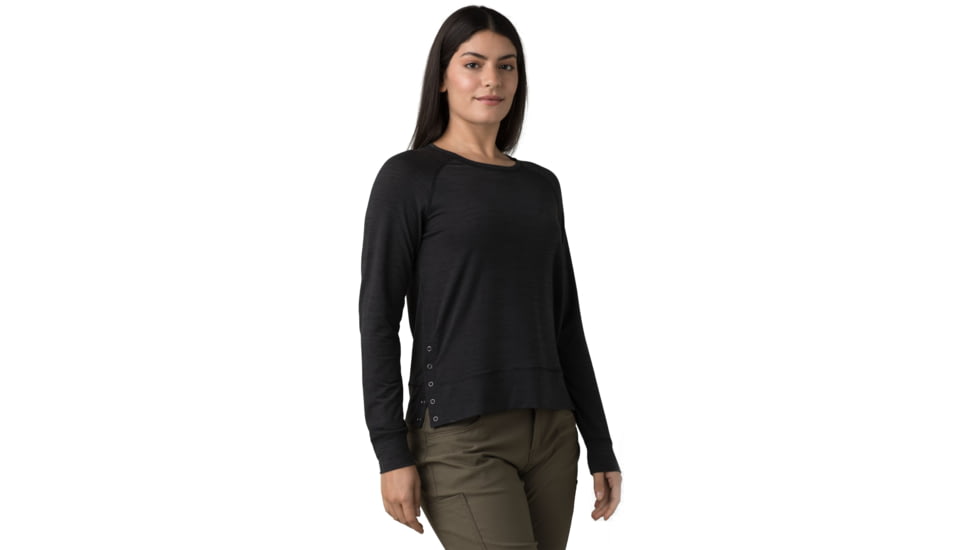 prAna Sol Protect Top - Womens, Black, L, 1962141-001-L