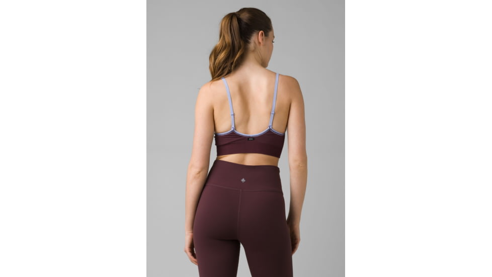 prAna Sopra Seamless Bra - Womens, Rich Cocoa, M, 1970391-200-M