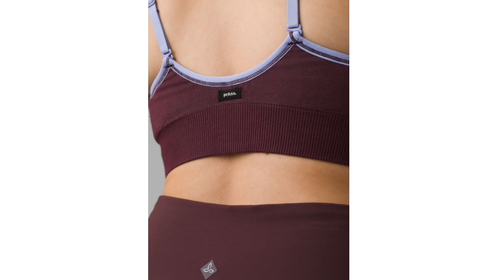 prAna Sopra Seamless Bra - Womens, Rich Cocoa, M, 1970391-200-M