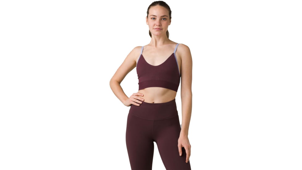 prAna Sopra Seamless Bra - Womens, Rich Cocoa, M, 1970391-200-M