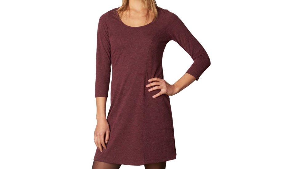 prAna Soskia Dress - Women's-Burgundy-Large