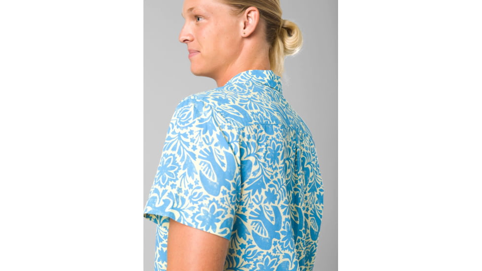 prAna Stimmersee Shirt - Mens, Clear Sky Flora Fauna, Extra Large, 1970111-401-ST-XL