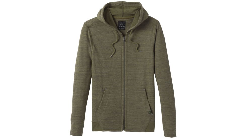 prAna Stowe Full Zip Top - Mens, Vert Green Heather, Small, M23190629-VGHT-S