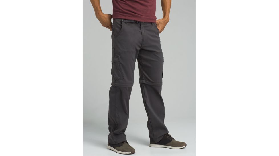 prAna Stretch Zion Convertible Pant - Men's, Charcoal, 40 Waist, Long Inseam, M4SC34116-CHR-40