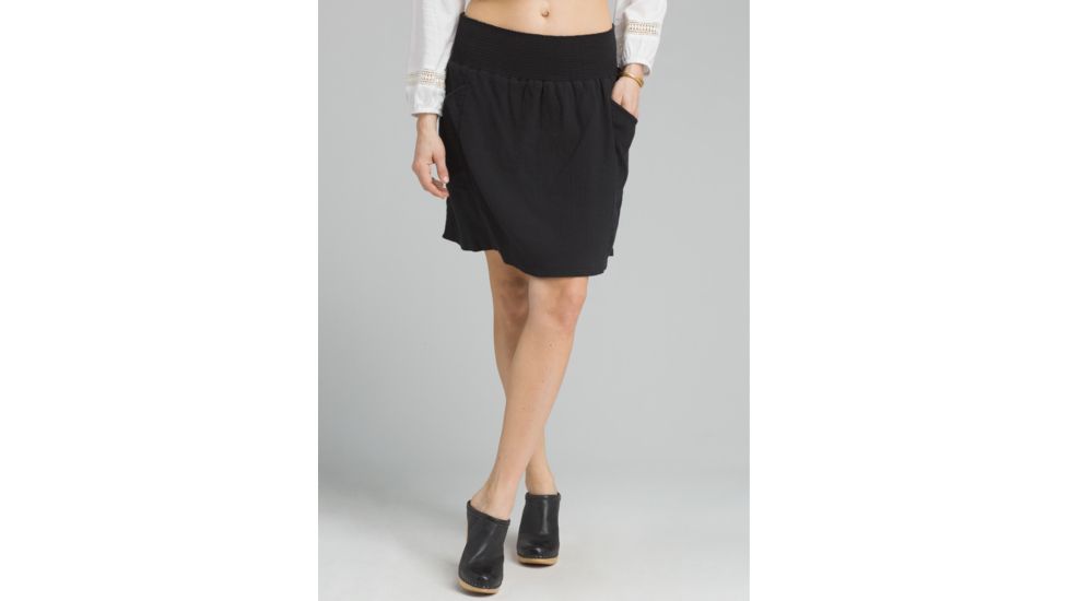 prAna Sugar Pine Skirt - Women's, Solid Black, Large, W33180593-SOBK-L