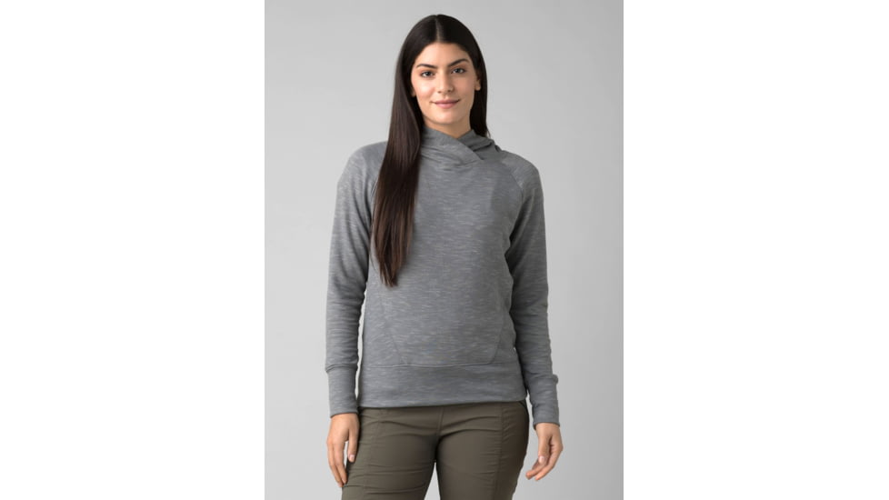 prAna Sunrise Hoodie, Heather Grey, Extra Small, 1962081-020-XS