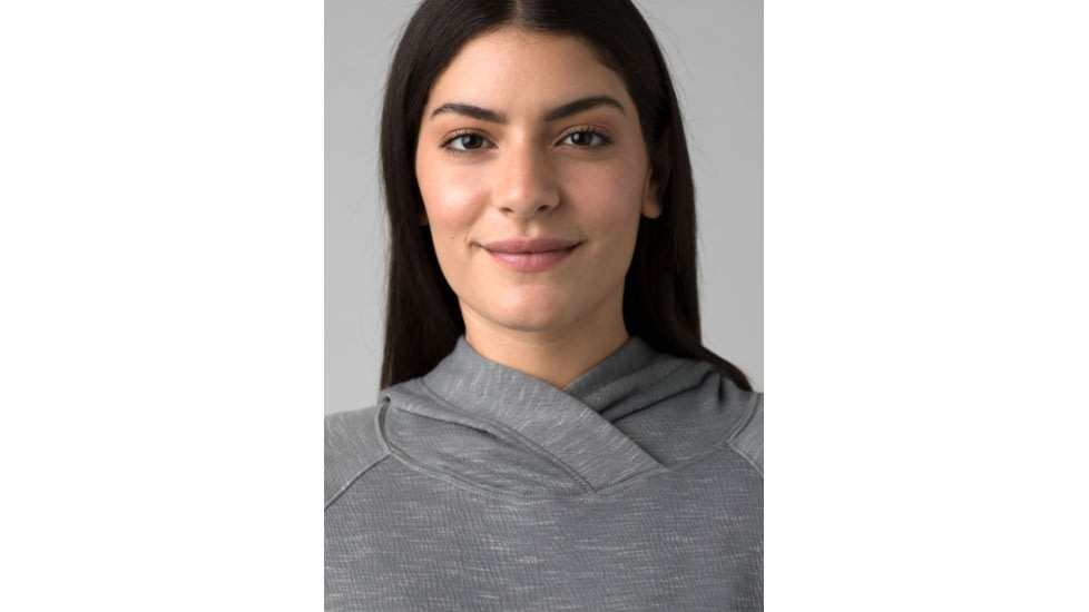 prAna Sunrise Hoodie, Heather Grey, Extra Small, 1962081-020-XS