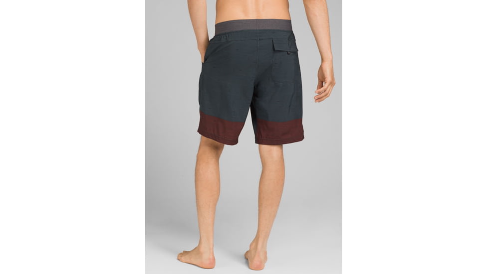 prAna Super Mojo Short II - Mens, Grey Blue Weave Stripe, Large, M31191060-GBWS-L