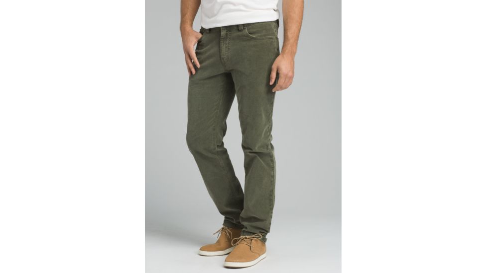 prAna Sustainer Cord Pant - Men's, Cargo Green, 28 Waist, Short Inseam, M43183018-CAGR-28