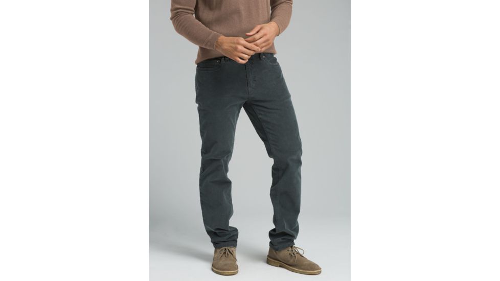 prAna Sustainer Cord Pant - Mens, Charcoal, 34 Waist, Short Inseam, M43183018-CHR-34