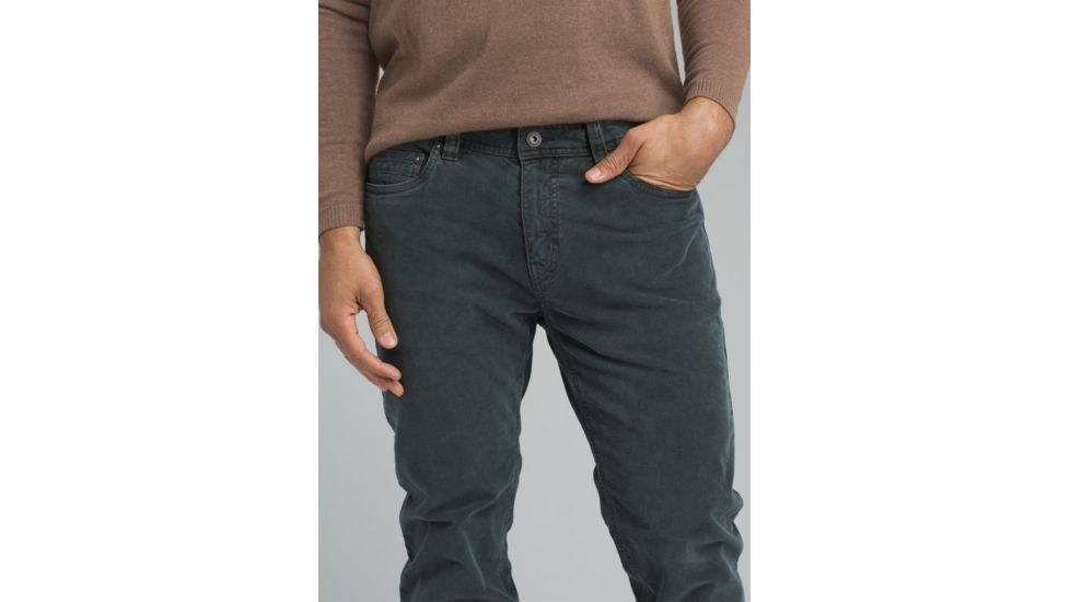 prAna Sustainer Cord Pant - Mens, Charcoal, 34 Waist, Short Inseam, M43183018-CHR-34