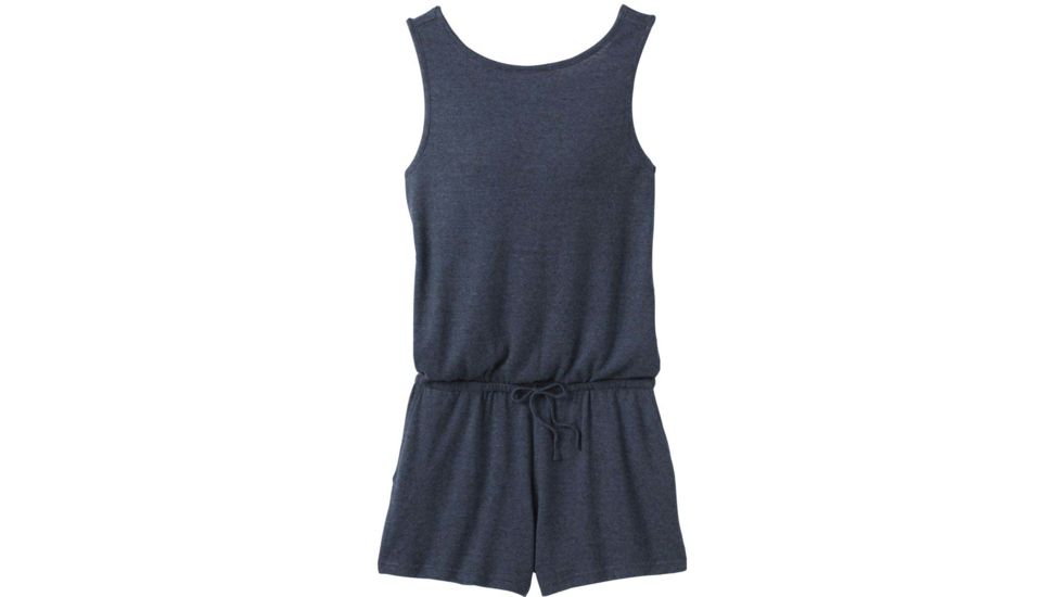 prAna Sylvie Romper - Womens, Black Stripe, Large, W31202002-BKST-L