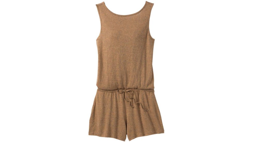 prAna Sylvie Romper - Womens, Butterscotch Stripe, Medium, W31202002-BTST-M