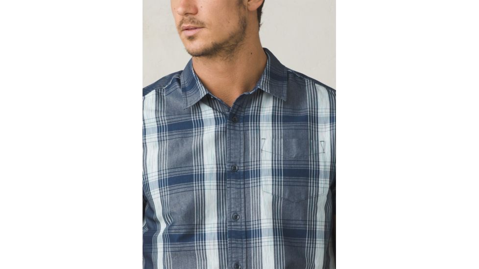 Prana Tamrack Short Sleeve Mens, Equinox Blue, X-Small, M11170303-EQBL-XS