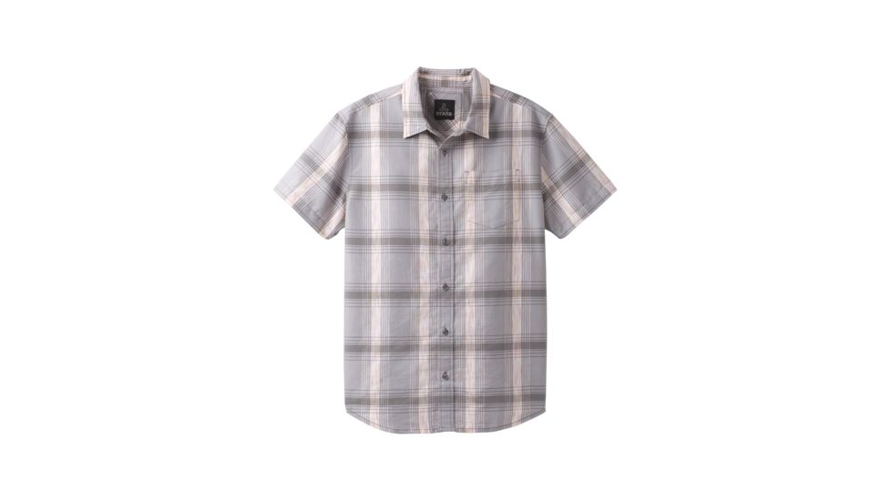 prAna Tamrack Short Sleeve Mens, Gull, Large, M11170303-GULL-L