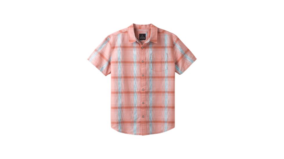 prAna Tamrack Short Sleeve Mens, Harvest Orange, Large, M11170303-HAOR-L