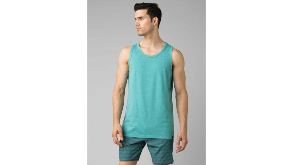 prAna Tank - Mens, Azurite Heather, Small, M11170350-AZHT-S
