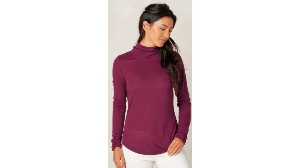 Taryn Turtleneck-Black Plum-Large