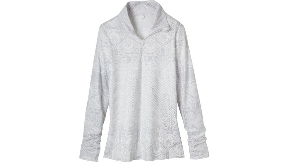 prAna Tatiana 1/2 Zip Shirt - Women's-White-Small