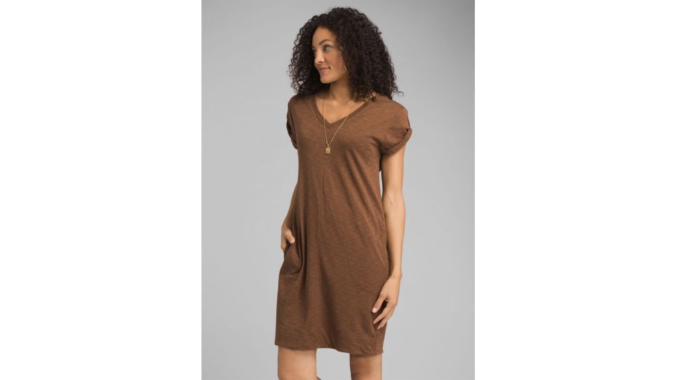 prAna Taxco Dress, Driftwood, XSmall, W31190757 -206-XS