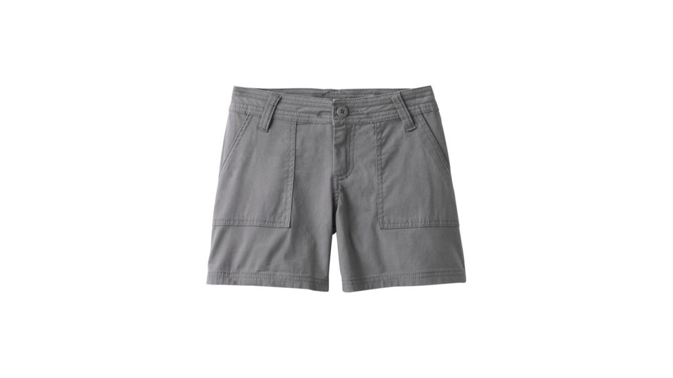 prAna Tess Short - 5in Inseam Womens, Gravel, 4, W3118RG10-GRA-4