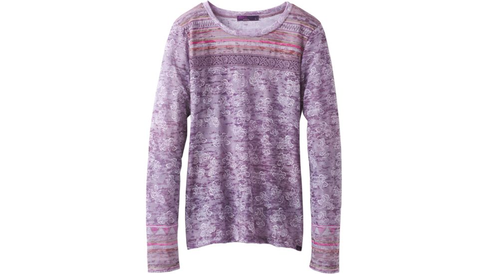 prAna Tilly Top Long Sleeve Shirt - Women's-Dark Plum Willow-Medium