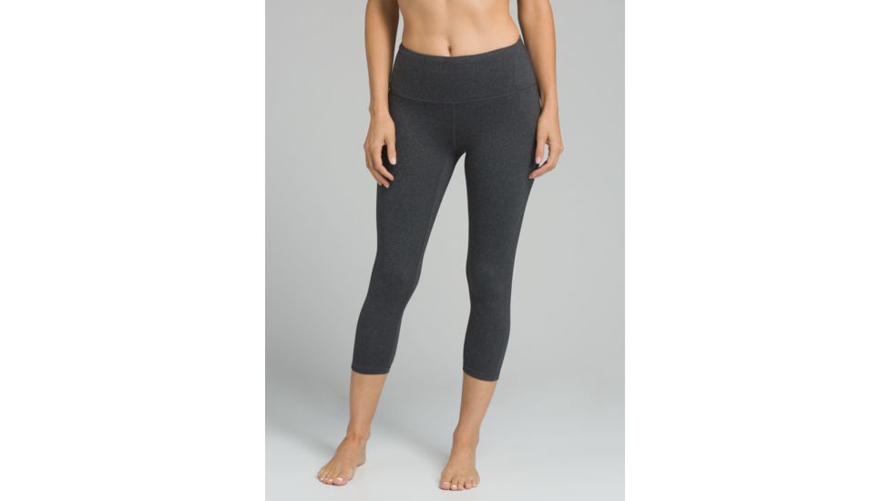 prAna Transform High Waist Capri - Womens, Charcoal Heather, Extra Small, W41180514-CCHT-XS