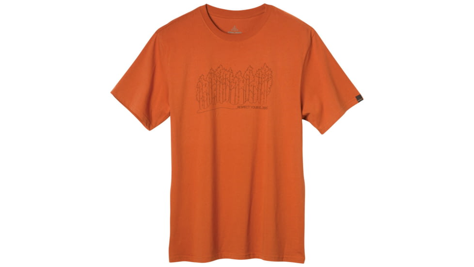 prAna Tree Line T - Men's-Monarch Orange-Small