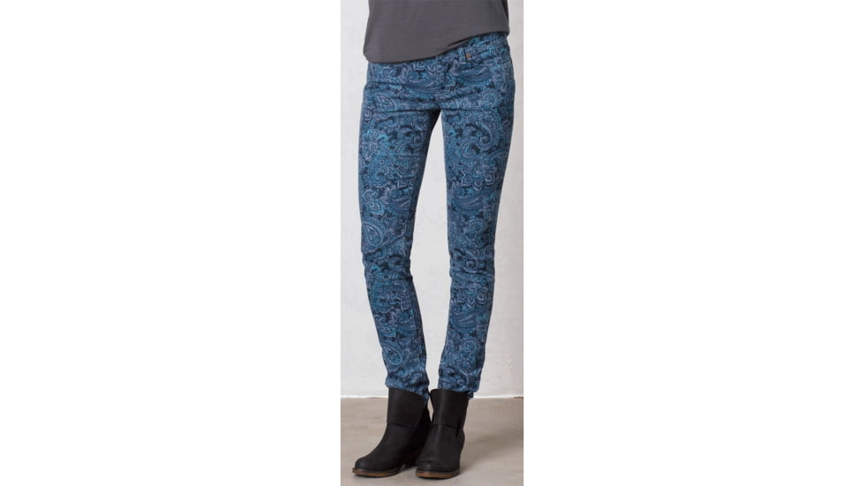 prAna Trinity Cord Pant - Women's-Vintage Blue Paisley-Regular Inseam-2