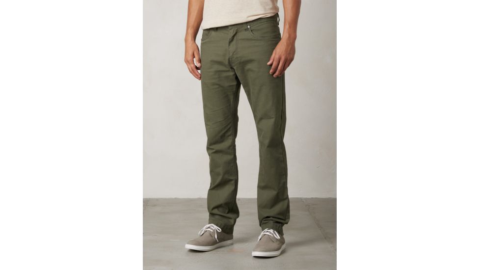 Prana Tuscon Slim Fit Men's Pant, 32 inches Inseam, Cargo Green, 38 M4TU32314 - CAGR-38