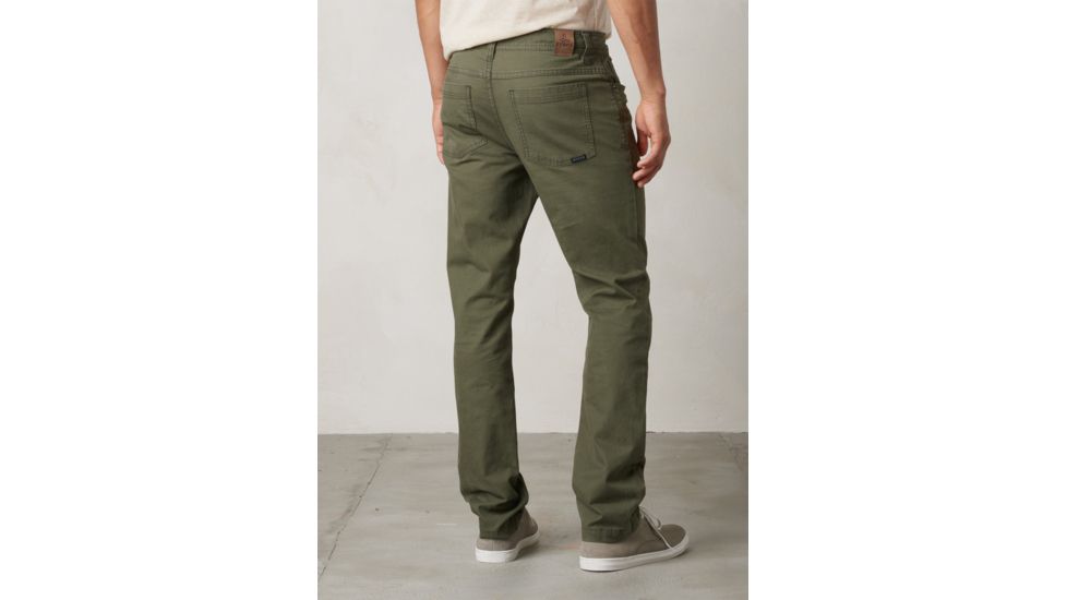 Prana Tuscon Slim Fit Men's Pant, 32 inches Inseam, Cargo Green, 38 M4TU32314 - CAGR-38