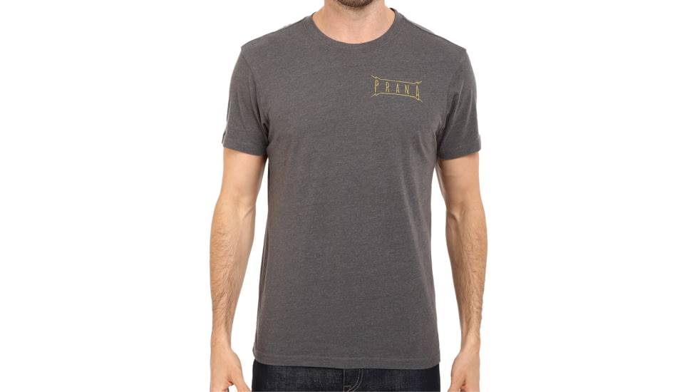 prAna Untouched Slim Fit Tee - Men's -Charcoal Heather-X-Large