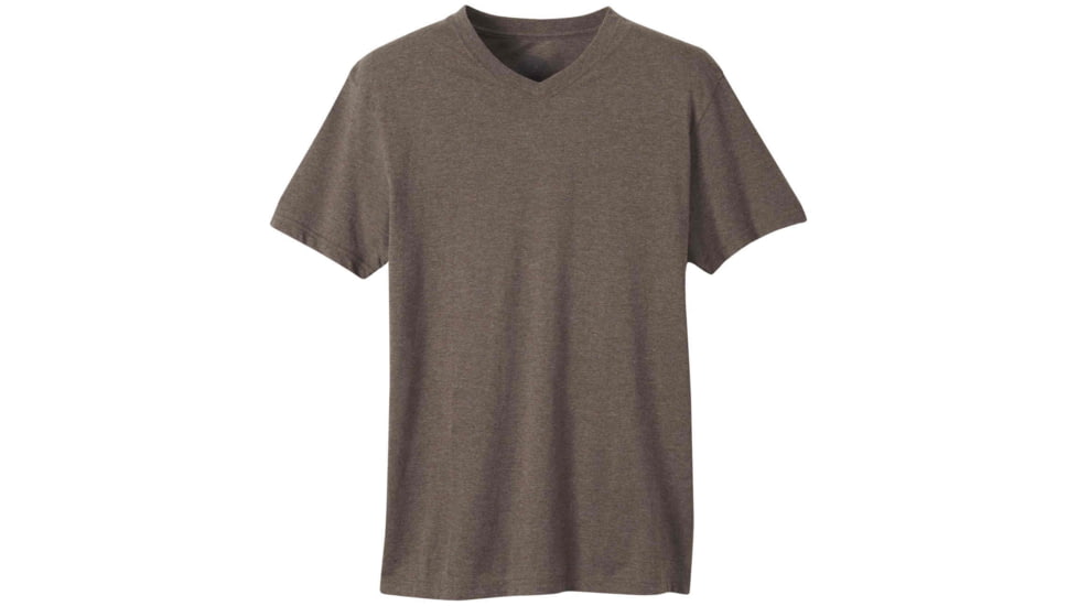 prAna V-Neck T-Shirt - Men's -Brown Heather-Small